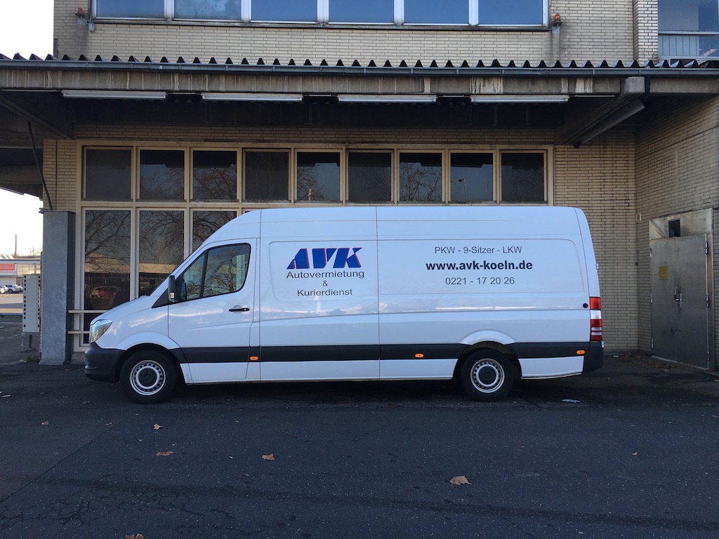 AVK Autovermietung und Kurierdienst Köln Transporter XXL mieten